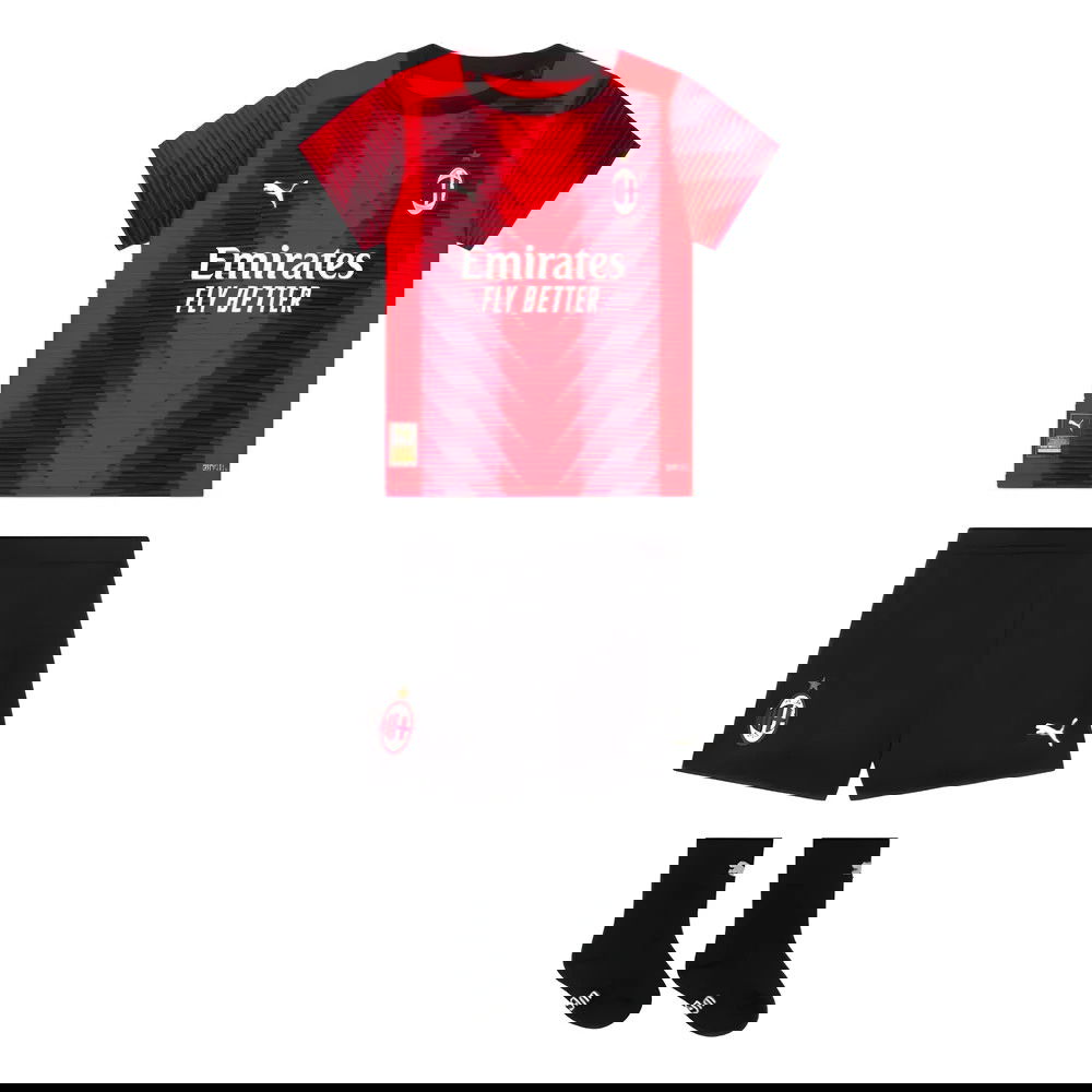 2023-2024 AC Milan Home Baby Kit 2023-2024 AC Milan Home Baby Kit