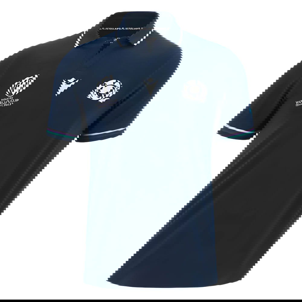 Scotland RWC 2023 Classic Home Rugby Shirt - Short Sleeve Scotland RWC 2023 Classic Home Rugby Shirt - Short Sleeve