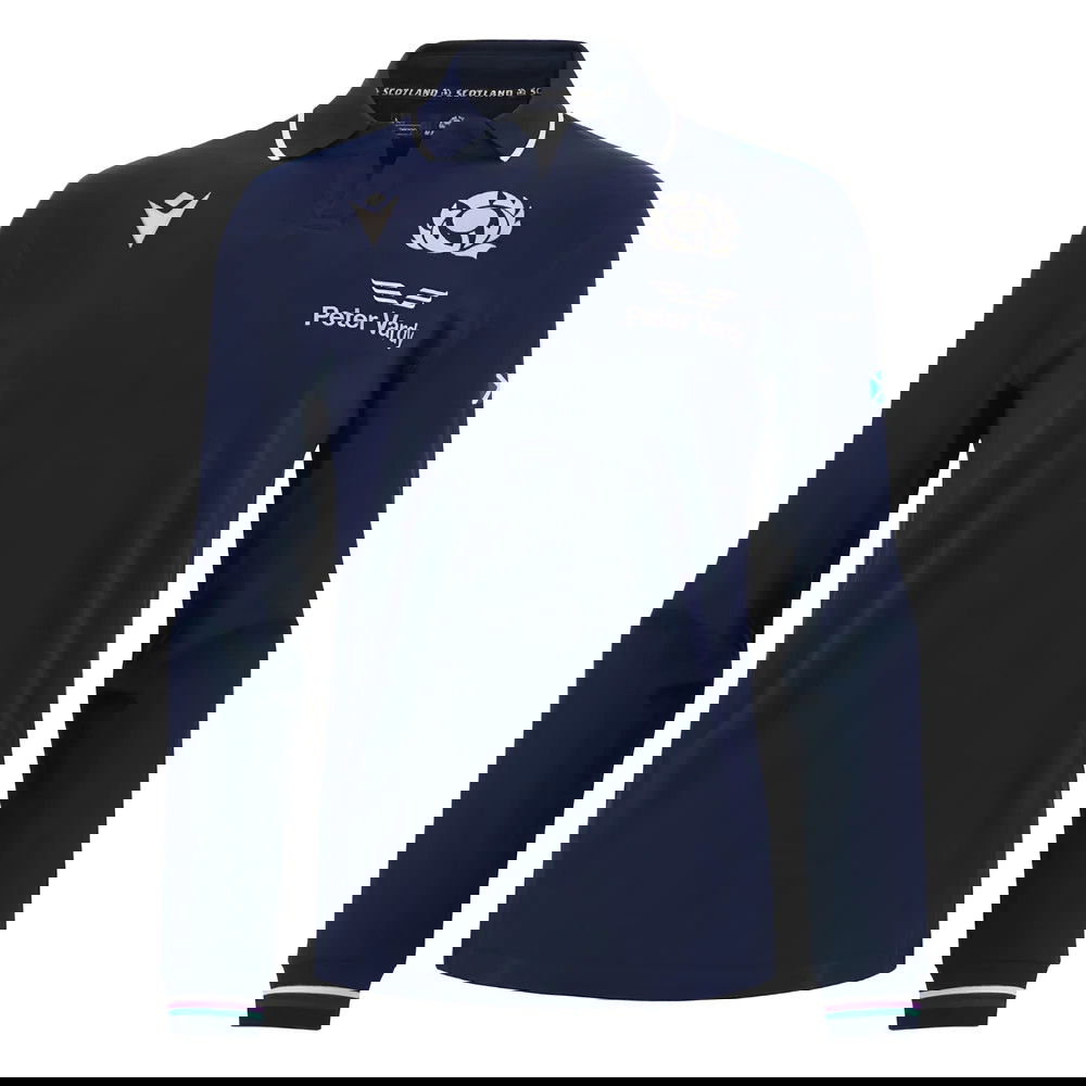 2023-2024 Scotland Home Long Sleeve Cotton Rugby Shirt 2023-2024 Scotland Home Long Sleeve Cotton Rugby Shirt