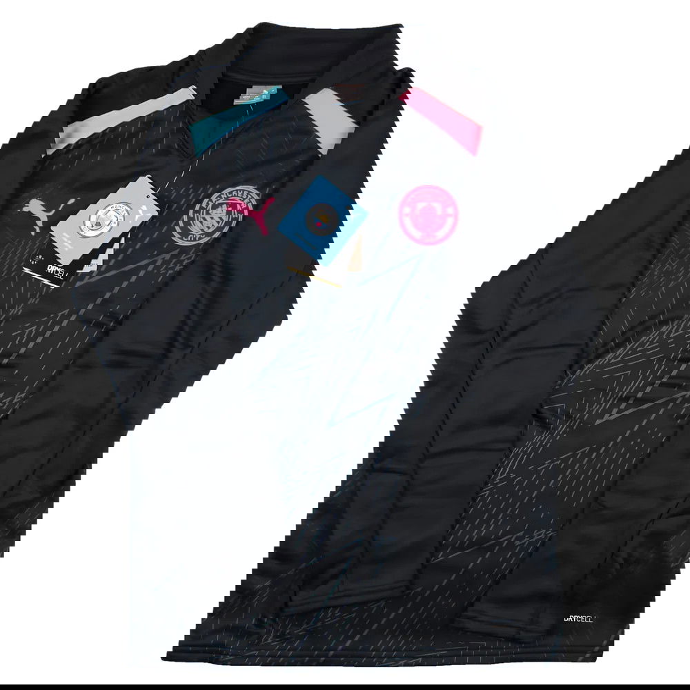 2023-2024 Man City Pre-Match LS Sweat Top (Dark Navy) - Kids 2023-2024 Man City Pre-Match LS Sweat Top (Dark Navy) - Kids