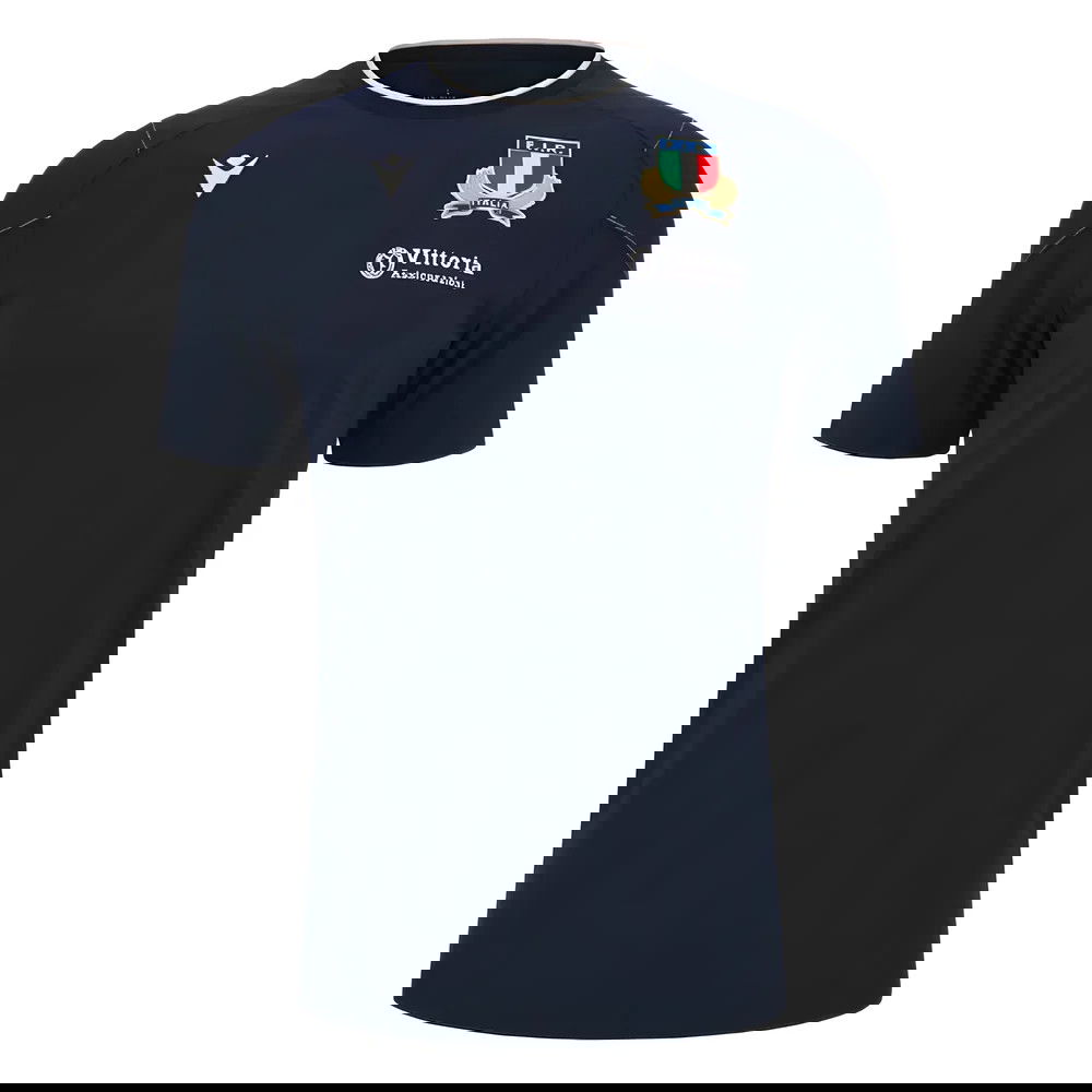 2023-2024 Italy Rugby Travel Player Shirt (Navy) 2023-2024 Italy Rugby Travel Player Shirt (Navy)