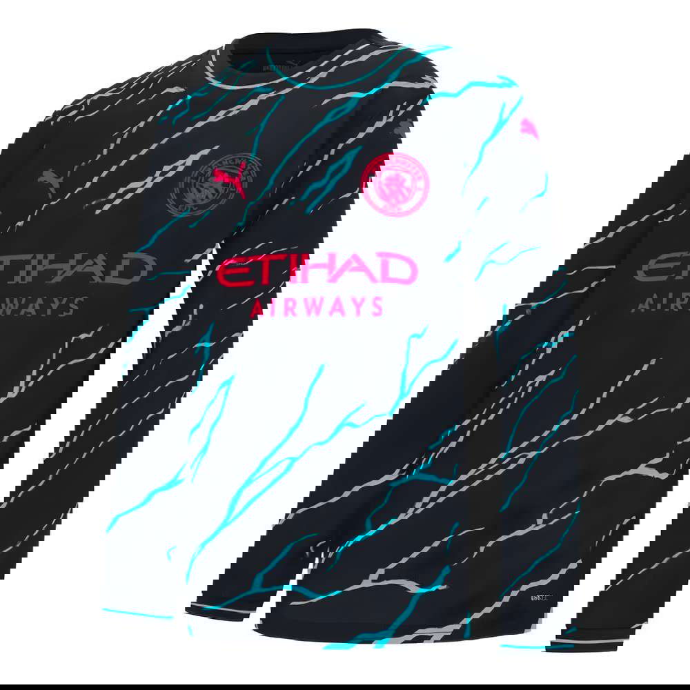 2023-2024 Man City Long Sleeve Third Shirt (Kids) 2023-2024 Man City Long Sleeve Third Shirt (Kids)