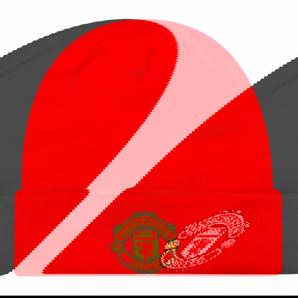 Manchester United Essential Red Beanie Hat Manchester United Essential Red Beanie Hat
