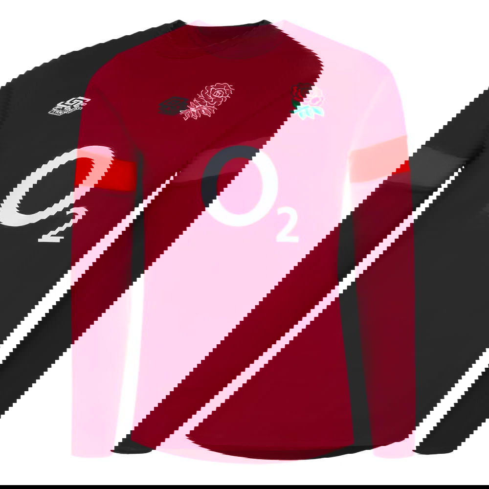 2023-2024 England Rugby Contact Drill Top (Flame Scarlet) 2023-2024 England Rugby Contact Drill Top (Flame Scarlet)