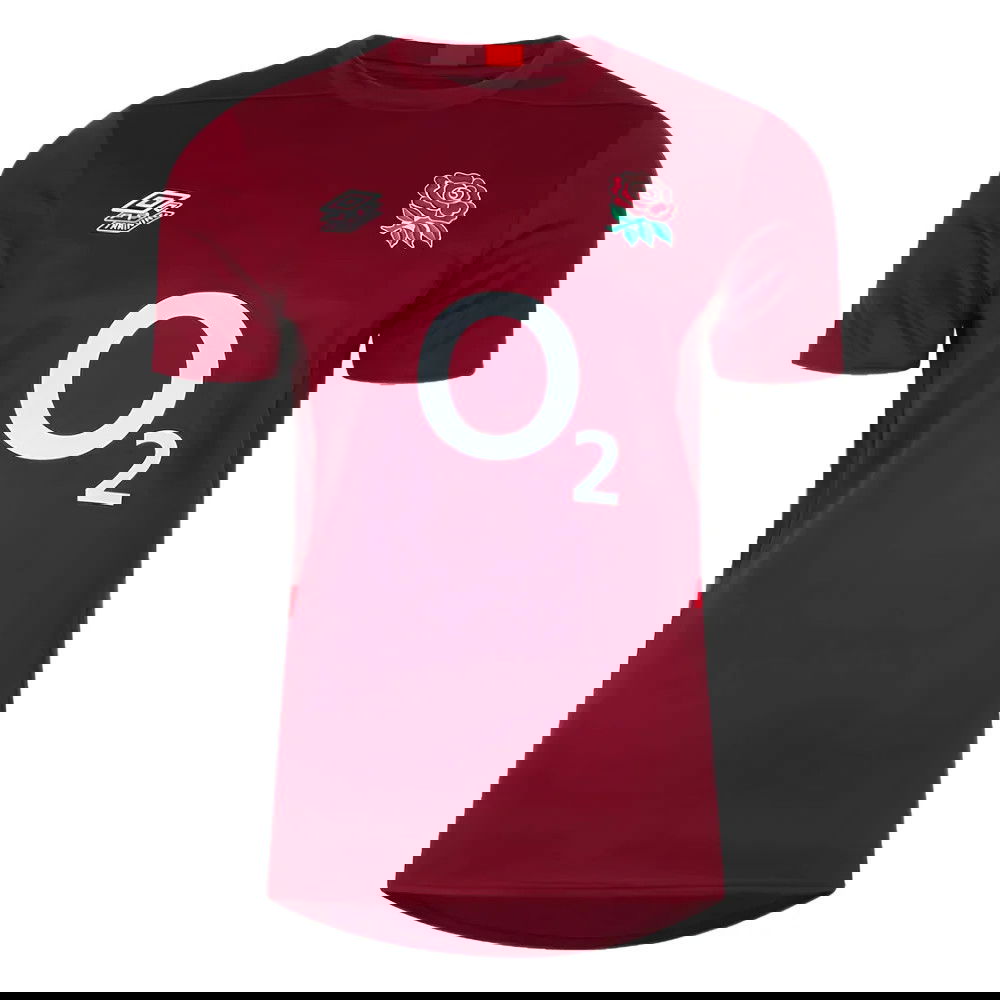 2023-2024 England Rugby Gym Tee (Tibetan Red) 2023-2024 England Rugby Gym Tee (Tibetan Red)