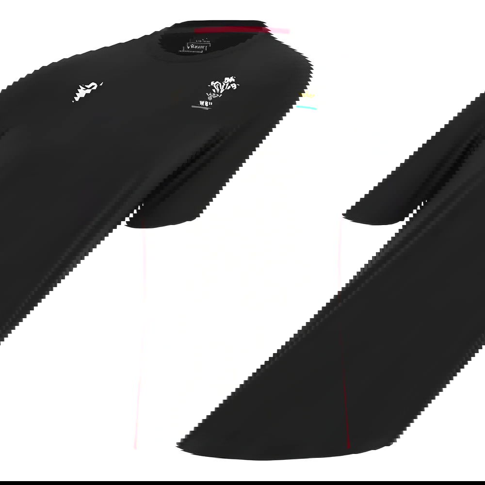 2023-2024 Wales Rugby Travel Cotton Shirt (Black) 2023-2024 Wales Rugby Travel Cotton Shirt (Black)