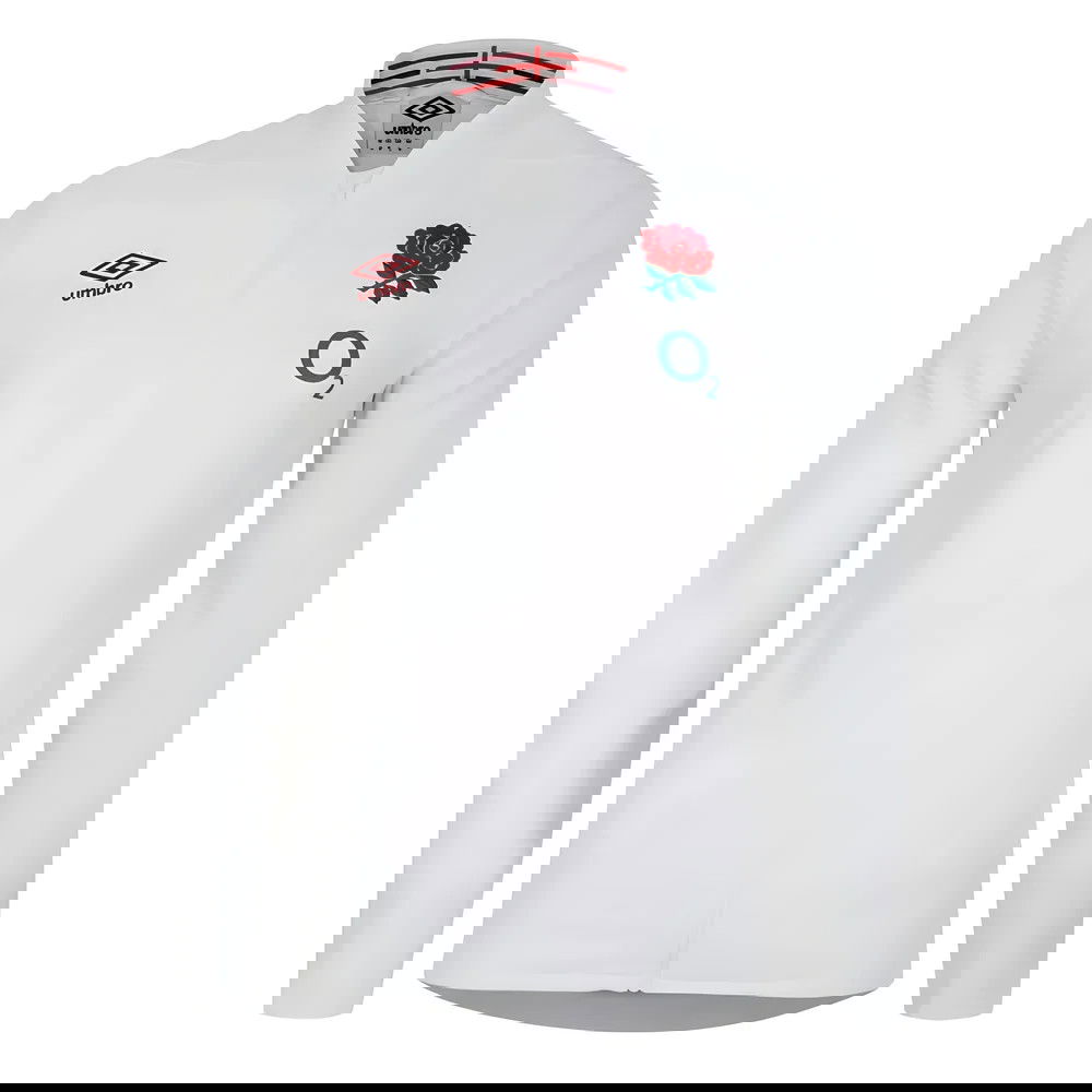 2023-2024 England Rugby Anthem Jacket (White) 2023-2024 England Rugby Anthem Jacket (White)