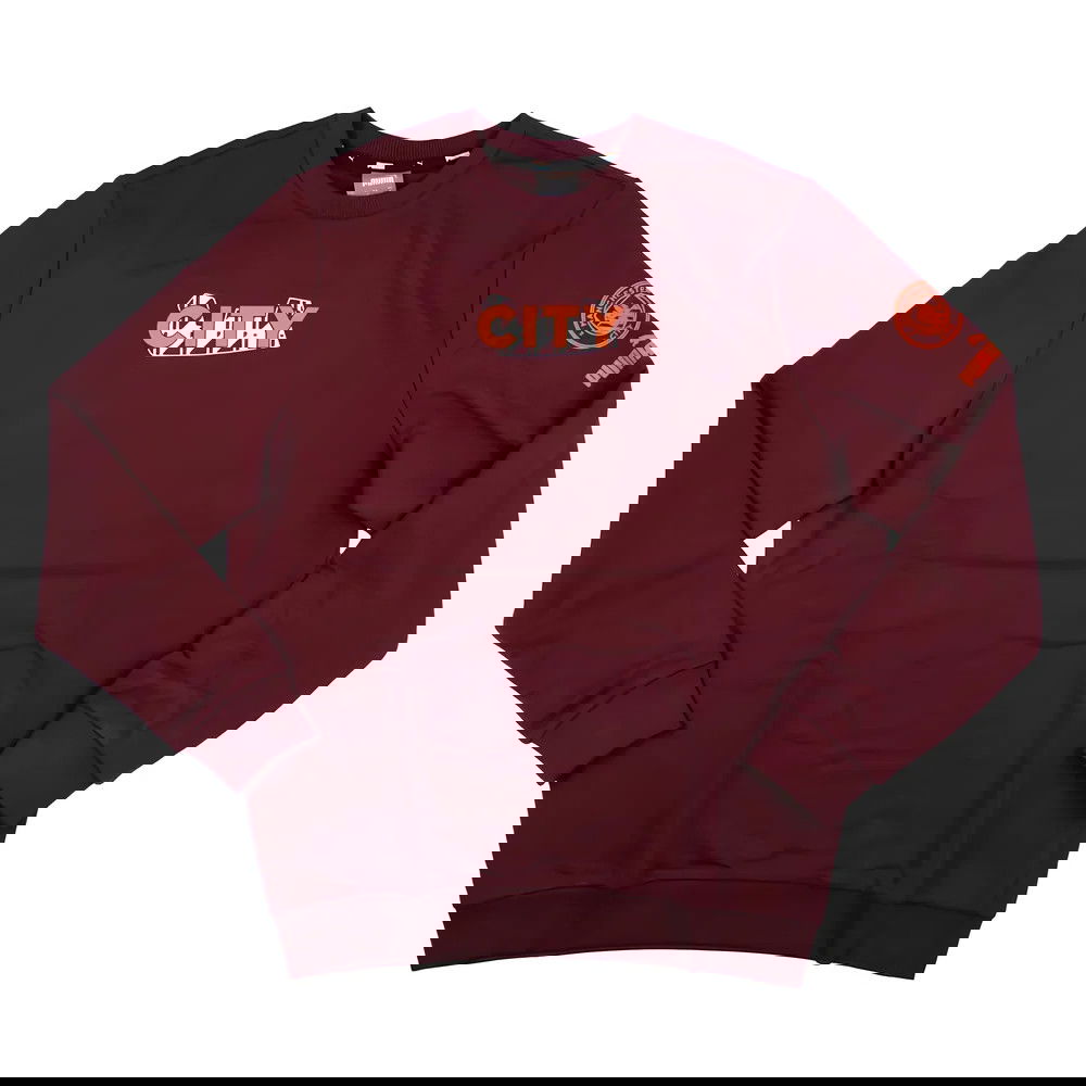 2023-2024 Man City FtblCore Graphic Crew Sweat (Aubergine) 2023-2024 Man City FtblCore Graphic Crew Sweat (Aubergine)