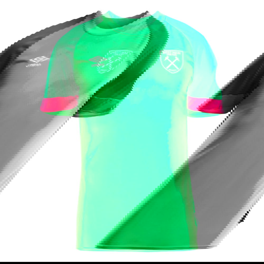 2023-2024 West Ham Home Goalkeeper Shirt (Green) - Kids 2023-2024 West Ham Home Goalkeeper Shirt (Green) - Kids