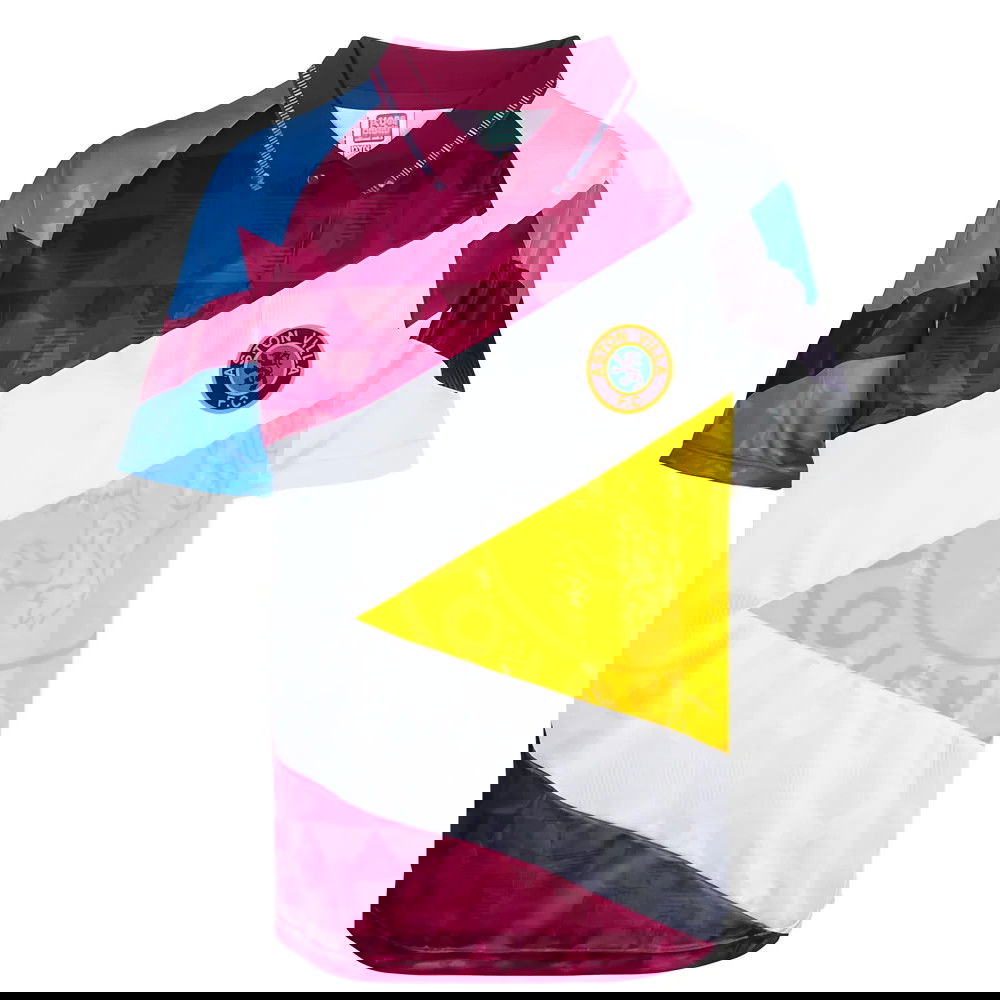 Aston Villa 1990 Mash Up Retro Football Shirt Aston Villa 1990 Mash Up Retro Football Shirt