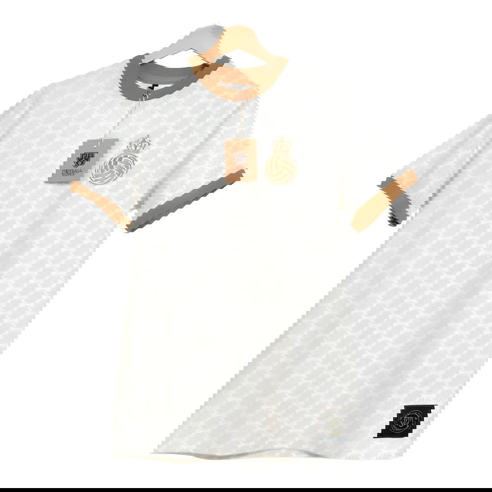 Madrid La Corona Ball Shapes Retro Shirt Madrid La Corona Ball Shapes Retro Shirt