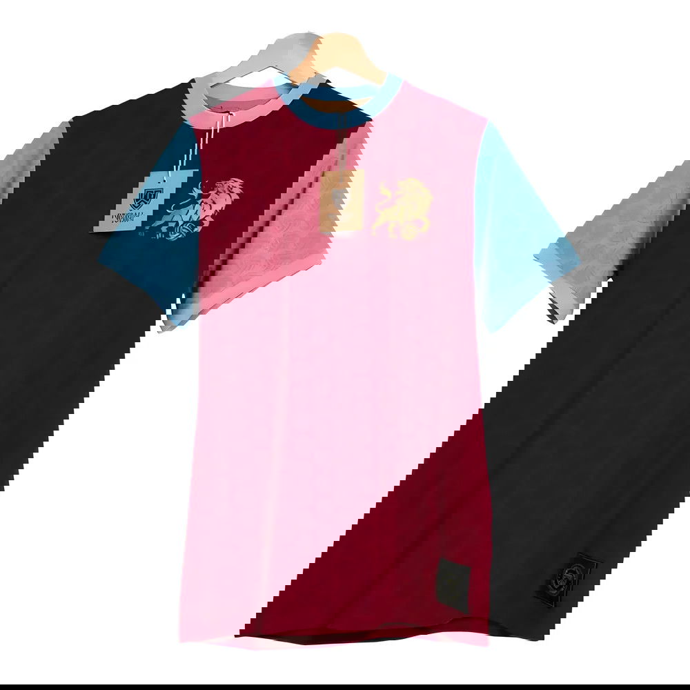 The Villan Ball Shapes Retro Football Shirt The Villan Ball Shapes Retro Football Shirt