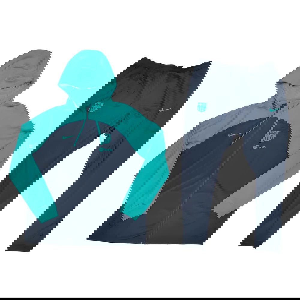 2023-2024 Barcelona Hooded Strike Tracksuit (Thunder) 2023-2024 Barcelona Hooded Strike Tracksuit (Thunder)