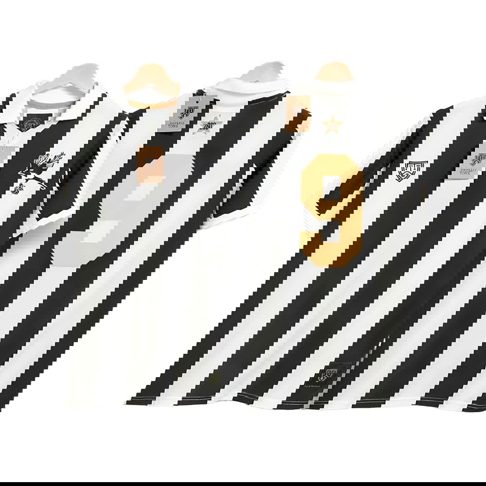 Newcastle Shearer Tribute Magpie Retro Football Shirt Newcastle Shearer Tribute Magpie Retro Football Shirt