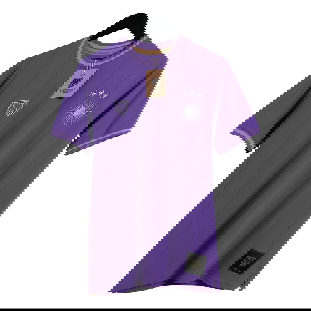 Argentina Messi El Sol GOAT Purple Retro Shirt Argentina Messi El Sol GOAT Purple Retro Shirt