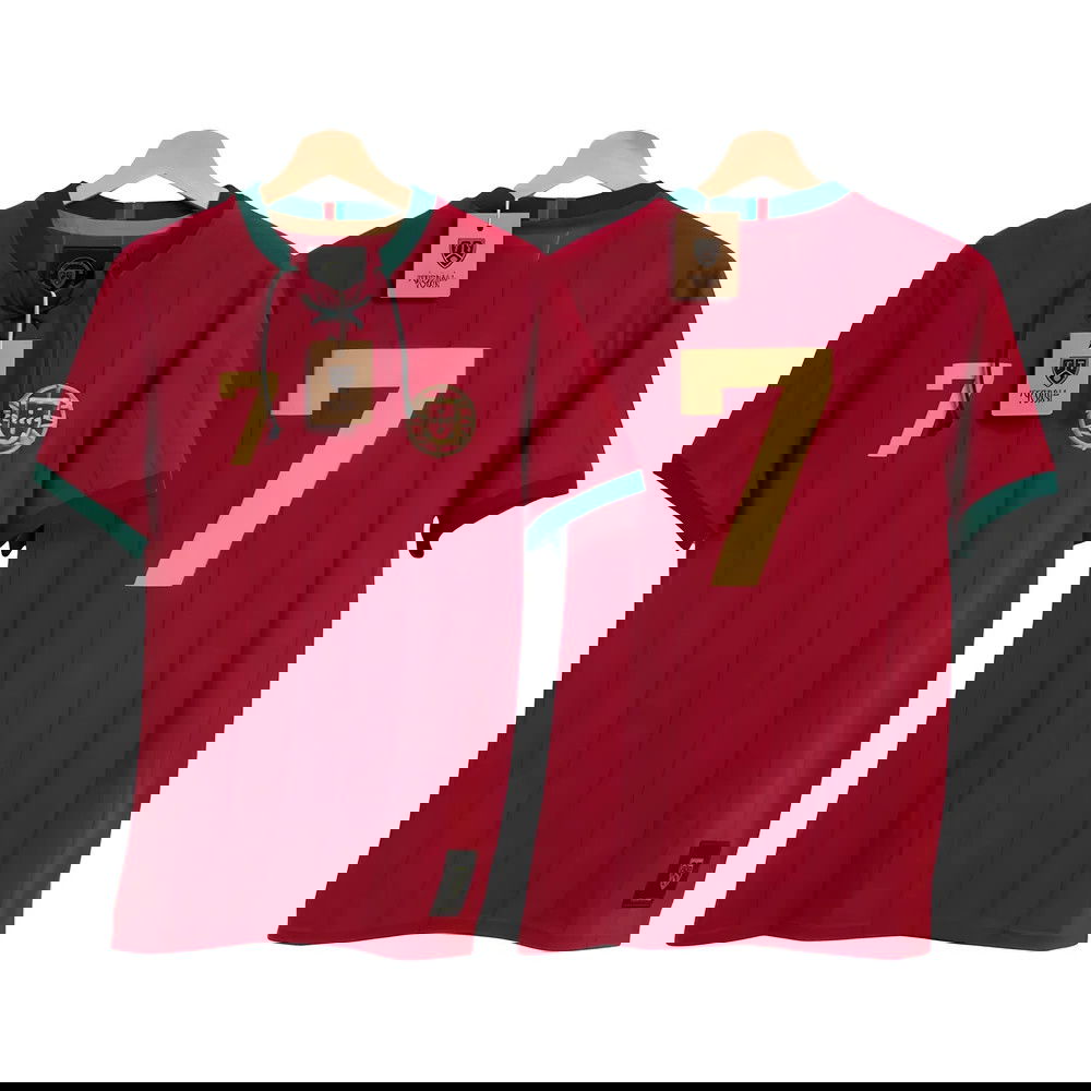 Portugal Ronaldo Retro Shirt with Laces A Selec o Portugal Ronaldo Retro Shirt with Laces A Selec o