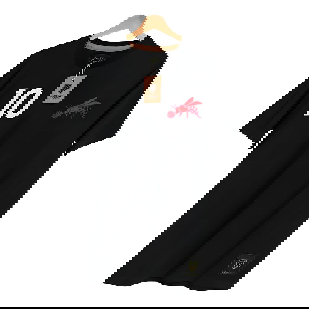 Brentford The Bee 10 Retro Football T-Shirt (Black) Brentford The Bee 10 Retro Football T-Shirt (Black)