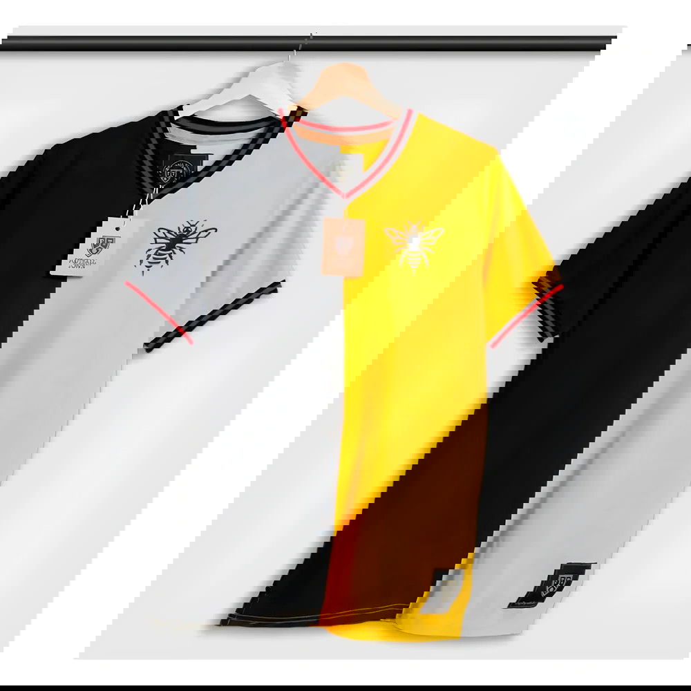 The Black Wasp Home Retro Football Shirt The Black Wasp Home Retro Football Shirt