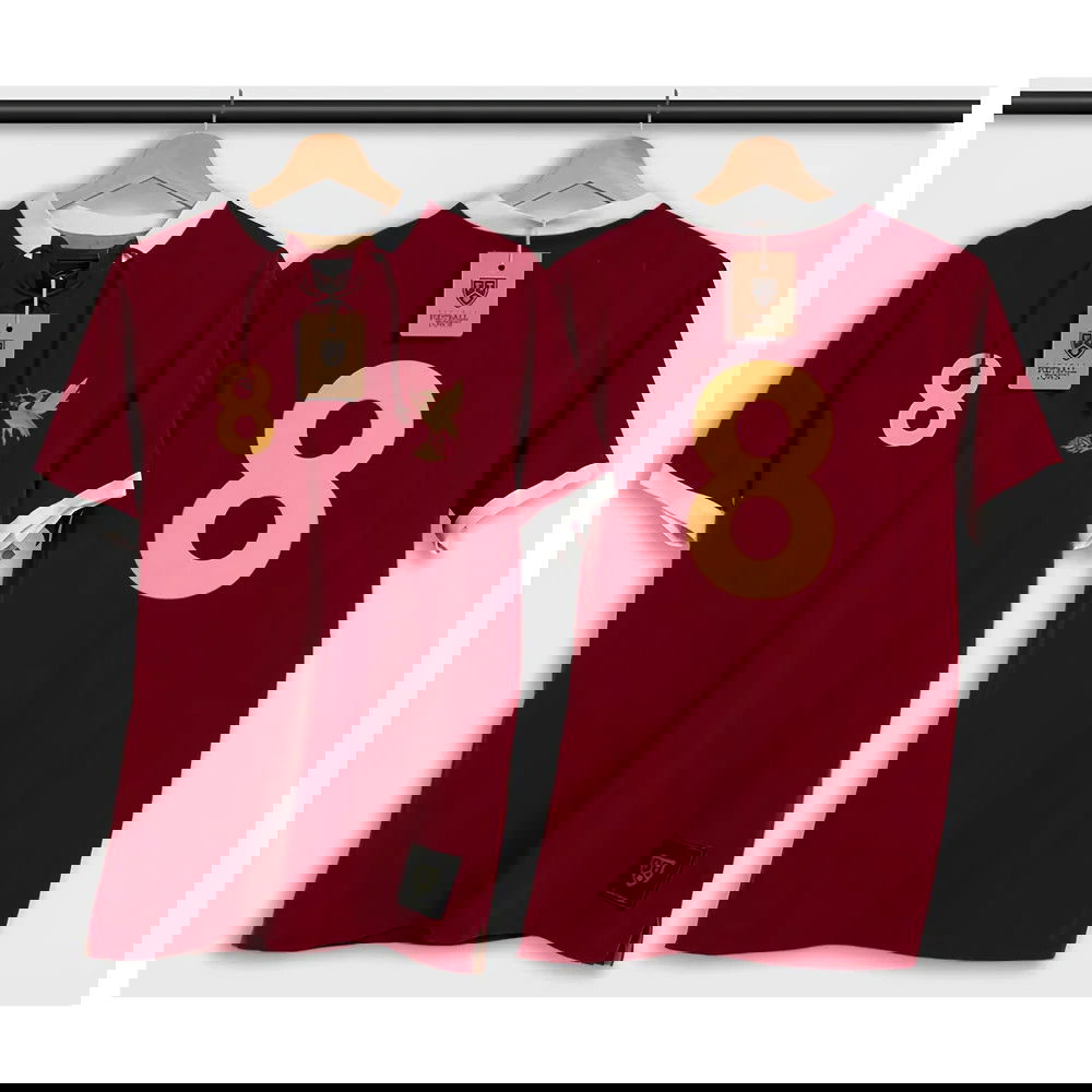 Liverpool Gerrard Retro Shirt with Laces The Bird Liverpool Gerrard Retro Shirt with Laces The Bird