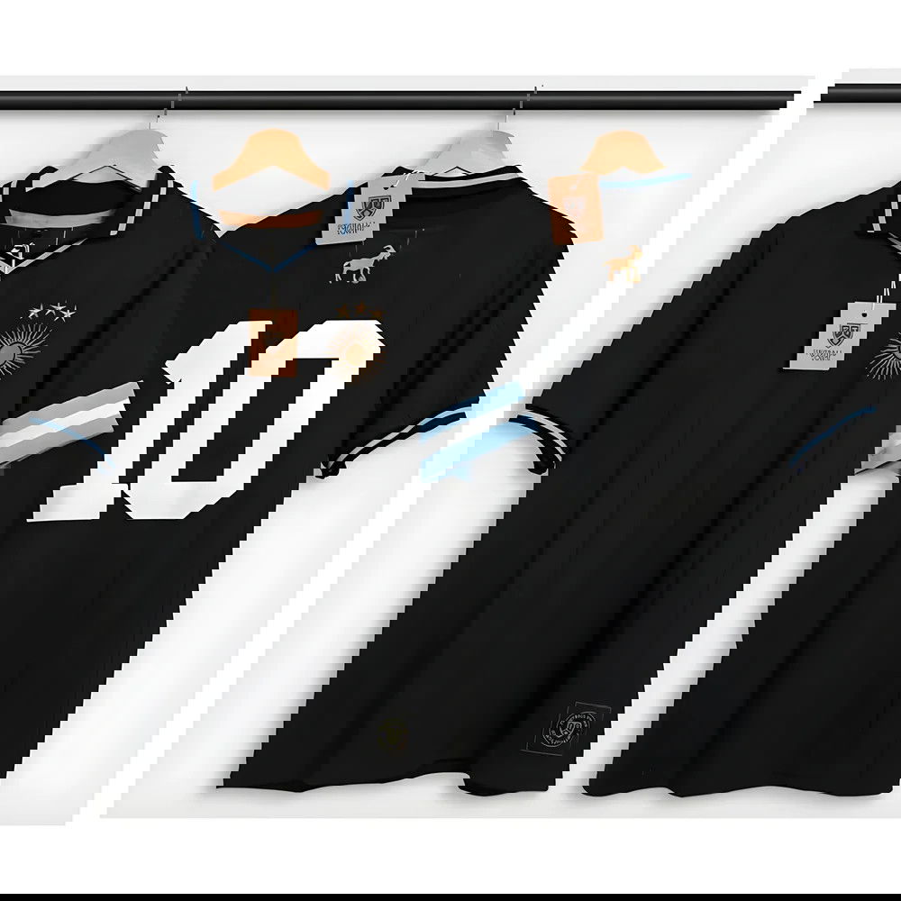 Argentina Messi Polo Shirt Sol GOAT Captain Black Argentina Messi Polo Shirt Sol GOAT Captain Black