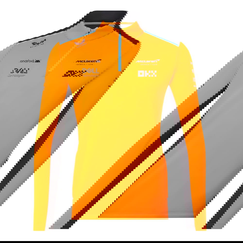 2024 McLaren Replica Half Zip Midlayer Top (Orange) 2024 McLaren Replica Half Zip Midlayer Top (Orange)