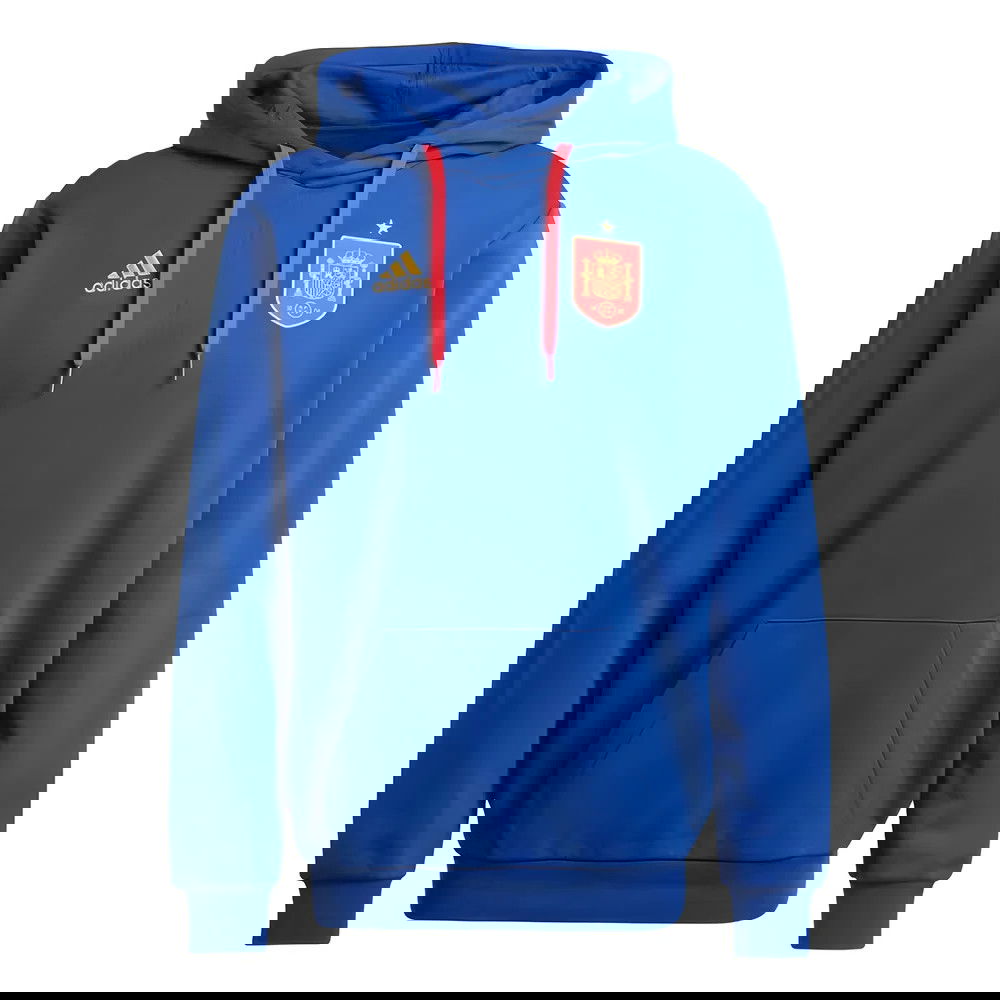 2024-2025 Spain DNA Hooded Top (Blue) 2024-2025 Spain DNA Hooded Top (Blue)