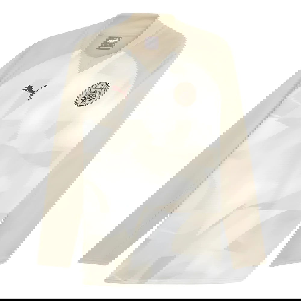 2023-2024 Man City Prematch LS Sweat Top (Granola) 2023-2024 Man City Prematch LS Sweat Top (Granola)