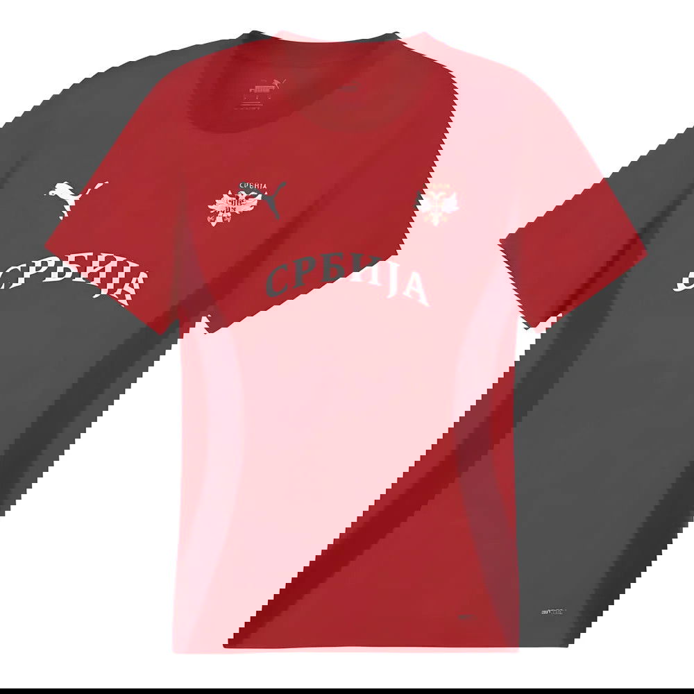 2024-2025 Serbia Pre-Match Jersey (Dark Cherry) 2024-2025 Serbia Pre-Match Jersey (Dark Cherry)