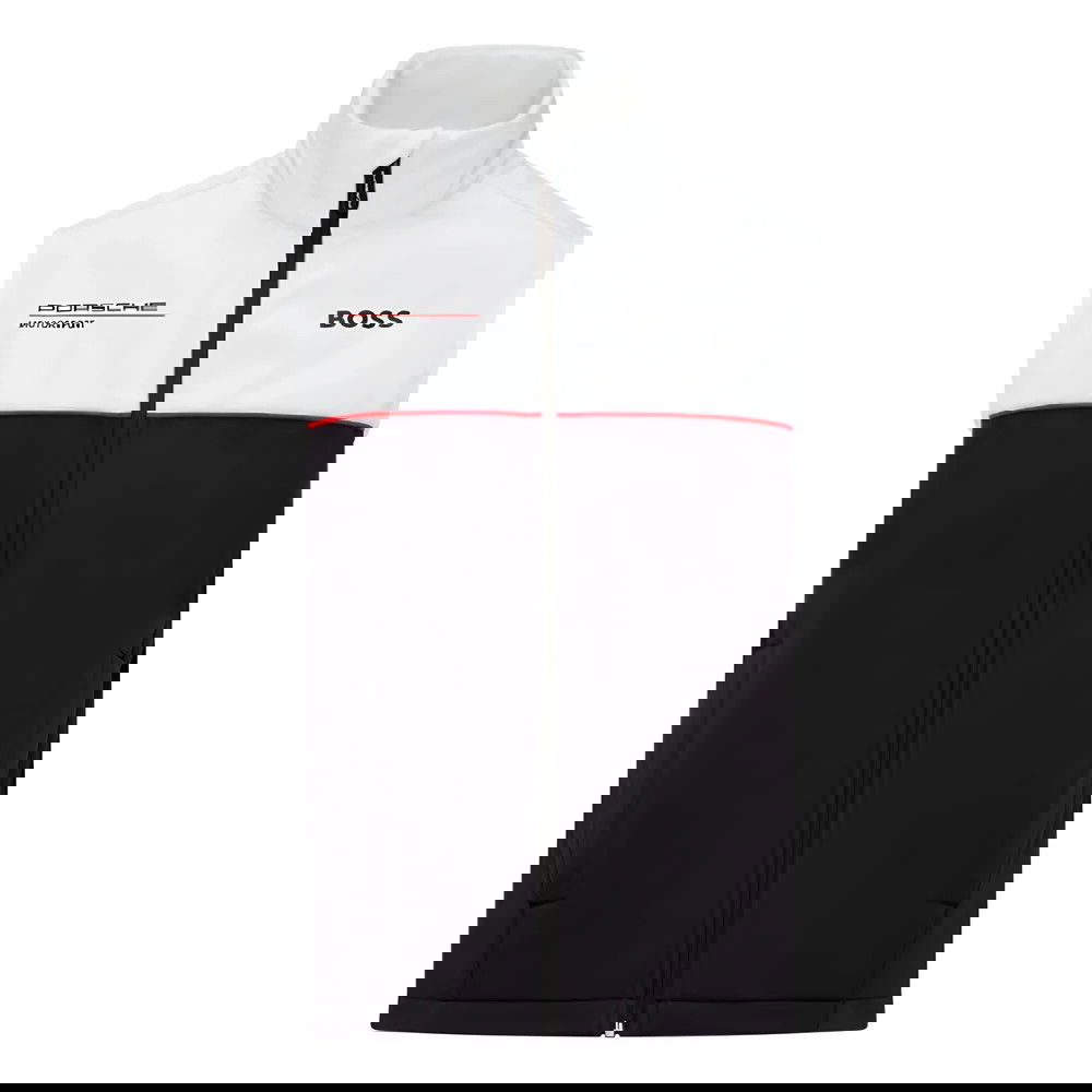 2024 Porsche RP Team Sleeveless Zip Jacket (White-Black) 2024 Porsche RP Team Sleeveless Zip Jacket (White-Black)
