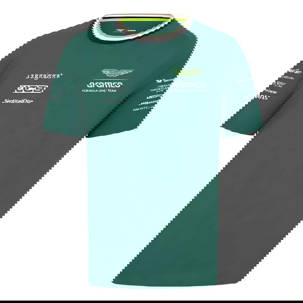 2024 Aston Martin Mens Team Tee (Green) 2024 Aston Martin Mens Team Tee (Green)