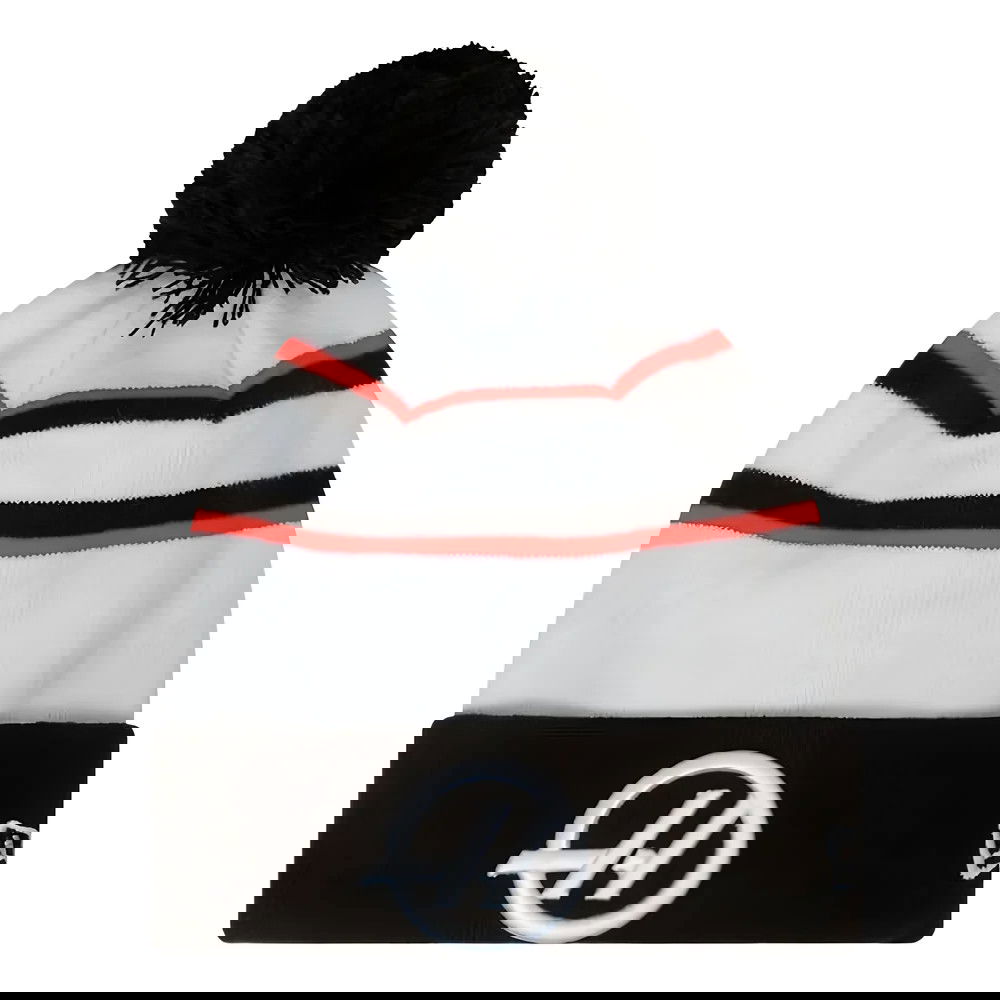 2024 Haas Nico Hulkenberg Cuff Beanie (White) 2024 Haas Nico Hulkenberg Cuff Beanie (White)