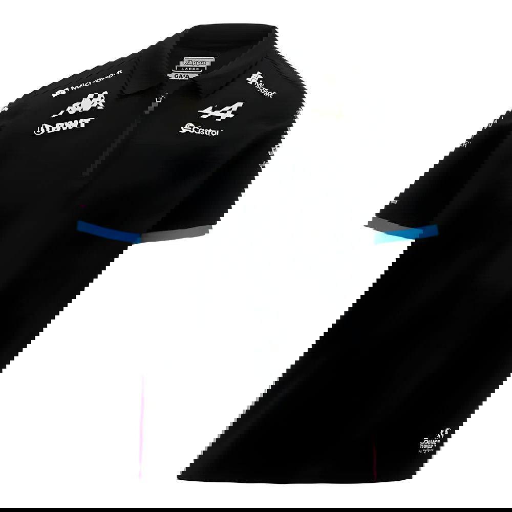 2024 Alpine BWT Team Polo Shirt (Black) - Kids 2024 Alpine BWT Team Polo Shirt (Black) - Kids