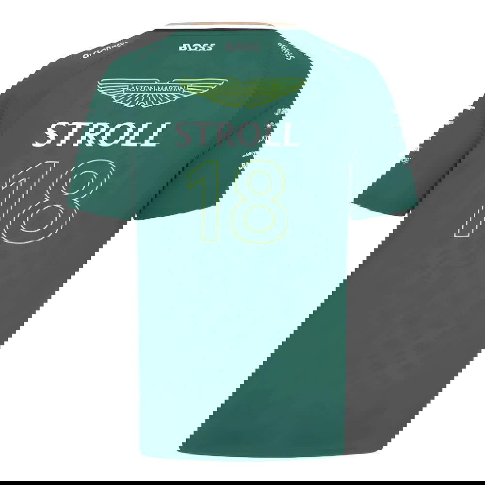 2024 Aston Martin Lance Stroll Team Tee (Green) - Kids 2024 Aston Martin Lance Stroll Team Tee (Green) - Kids