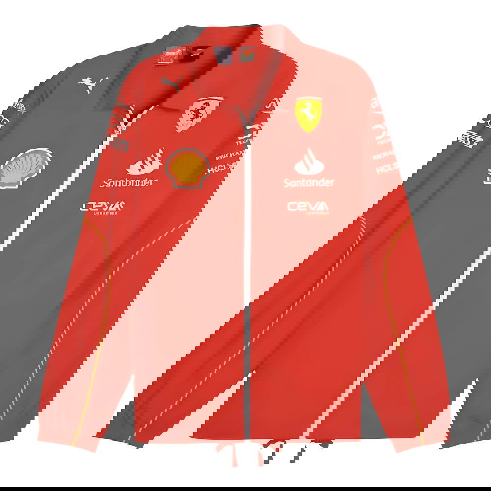 2024 Scuderia Ferrari Coach Team Jacket (Red) 2024 Scuderia Ferrari Coach Team Jacket (Red)