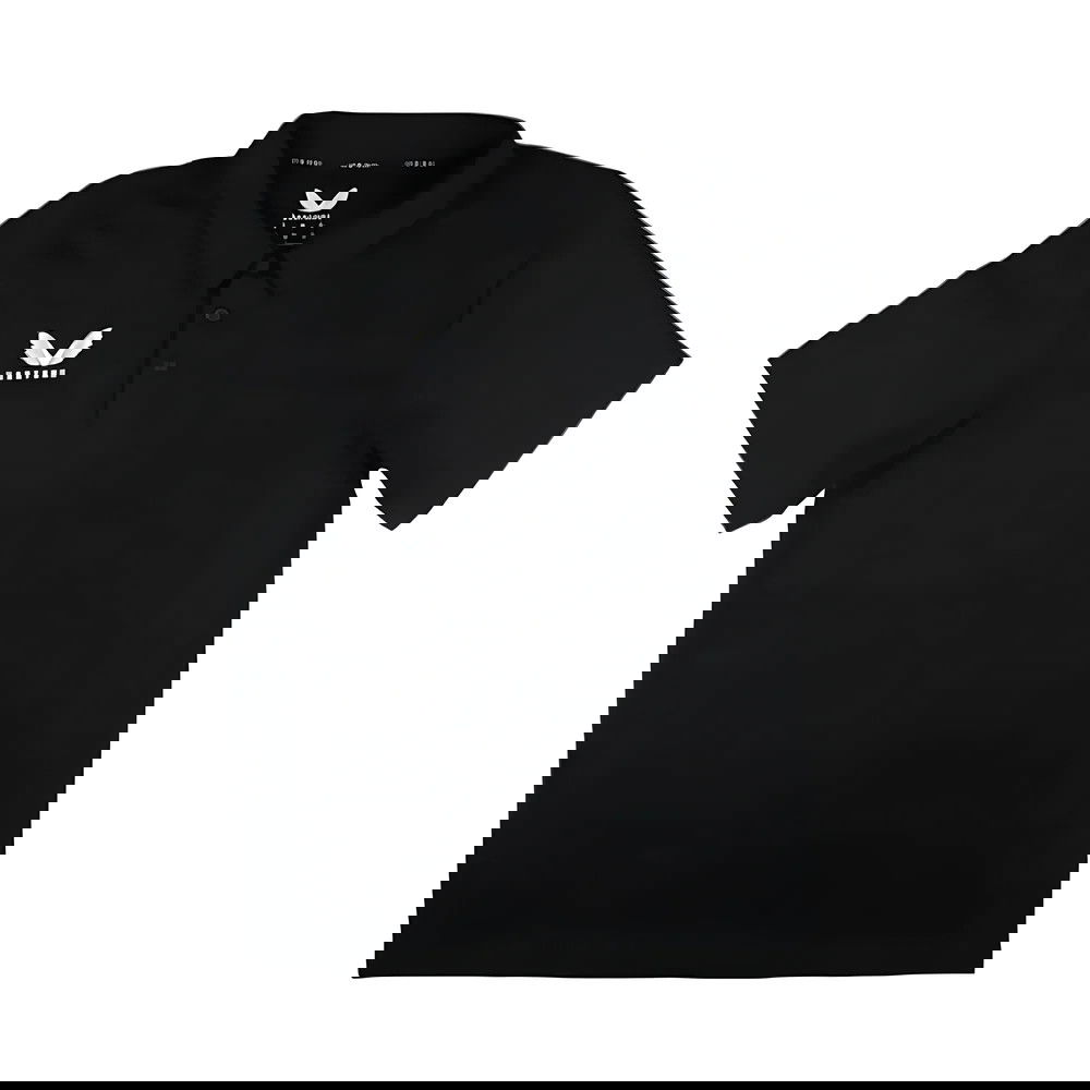 Castore Cotton Poly Leisure Polo Shirt (Black) Castore Cotton Poly Leisure Polo Shirt (Black)