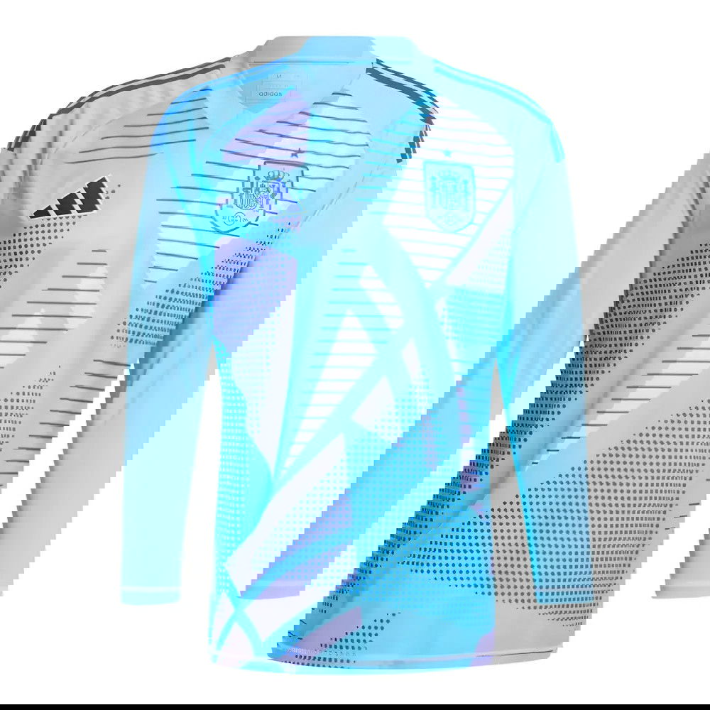 2024-2025 Spain Home LS Goalkeeper Shirt (Semi Blue) 2024-2025 Spain Home LS Goalkeeper Shirt (Semi Blue)