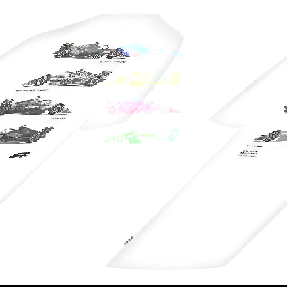 2024 Formula 1 F1 FW Car Graphic T-Shirt (White) 2024 Formula 1 F1 FW Car Graphic T-Shirt (White)