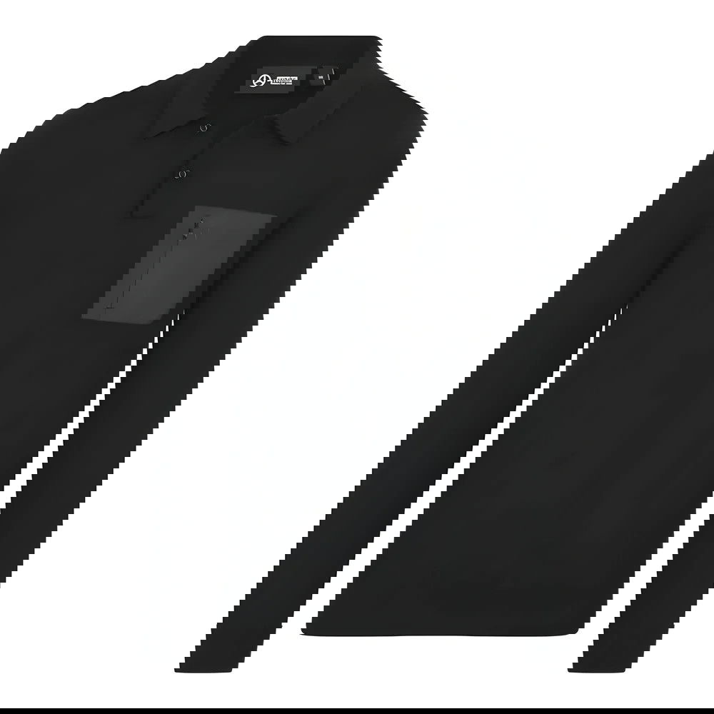 2024 Mercedes Mens Elevated Knit Polo (Black) 2024 Mercedes Mens Elevated Knit Polo (Black)