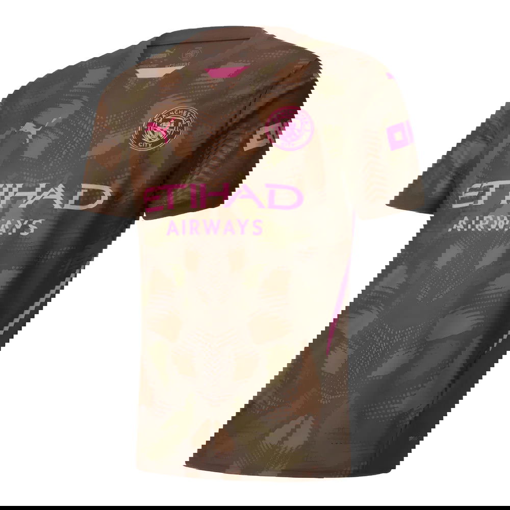 2024-2025 Man City Third Goalkeeper Shirt (Espresso Brown) - Kids 2024-2025 Man City Third Goalkeeper Shirt (Espresso Brown) - Kids