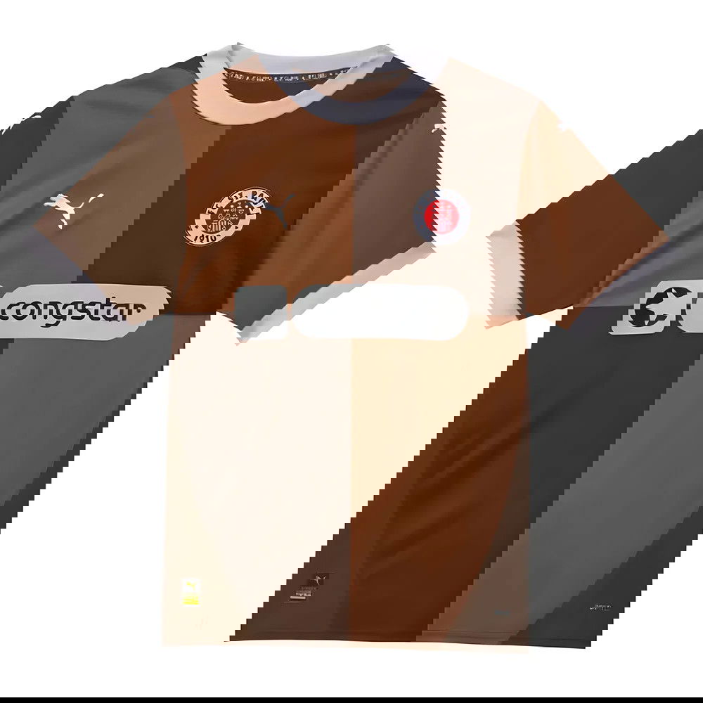 2024-2025 St Pauli Home Shirt 2024-2025 St Pauli Home Shirt
