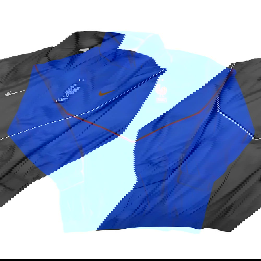 2024-2025 France Windrunner Anorak Jacket (Blue) 2024-2025 France Windrunner Anorak Jacket (Blue)