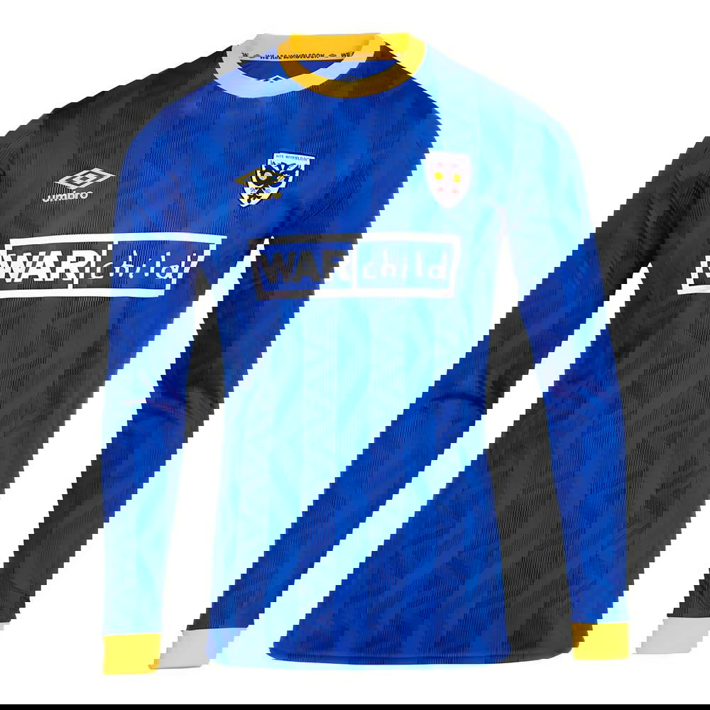 2024-2025 AFC Wimbledon Long Sleeve Home Shirt 2024-2025 AFC Wimbledon Long Sleeve Home Shirt
