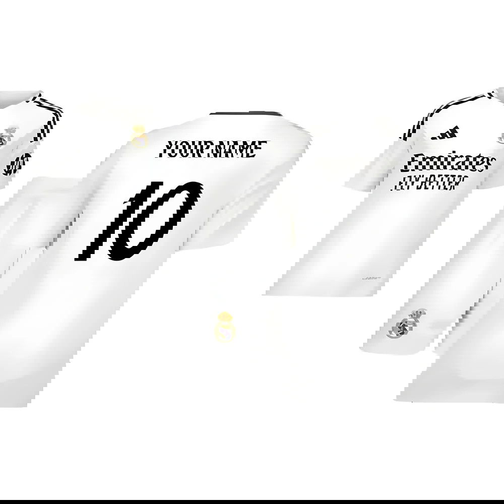 2024-2025 Real Madrid Home Youth Kit (Your Name) 2024-2025 Real Madrid Home Youth Kit (Your Name)
