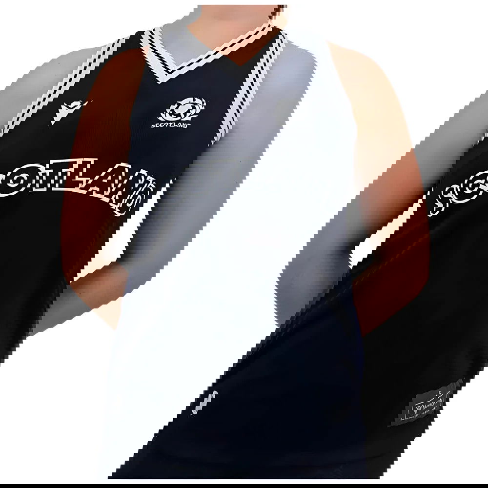 2024-2025 Scotland Rugby Training Singlet (Navy) - Womens 2024-2025 Scotland Rugby Training Singlet (Navy) - Womens
