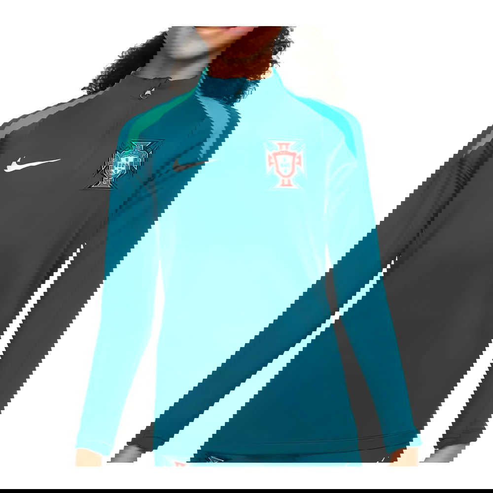 2024-2025 Portugal Dri-FIT Strike Drill Top (Teal) - Kids 2024-2025 Portugal Dri-FIT Strike Drill Top (Teal) - Kids