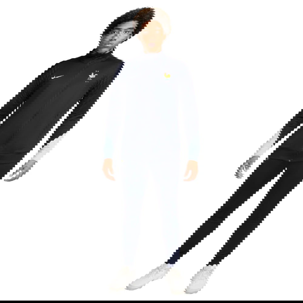 2024-2025 France Knit Strike Dri-Fit Tracksuit (Navy) 2024-2025 France Knit Strike Dri-Fit Tracksuit (Navy)