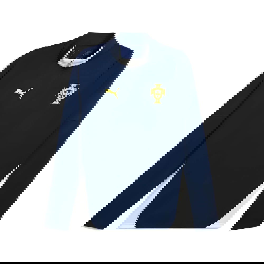 2025-2026 Portugal Training 1/4 Zip Top (Persian Blue) 2025-2026 Portugal Training 1/4 Zip Top (Persian Blue)