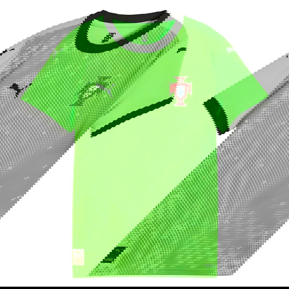 2025-2026 Portugal Home Goalkeeper Shirt (Green) - Kids 2025-2026 Portugal Home Goalkeeper Shirt (Green) - Kids