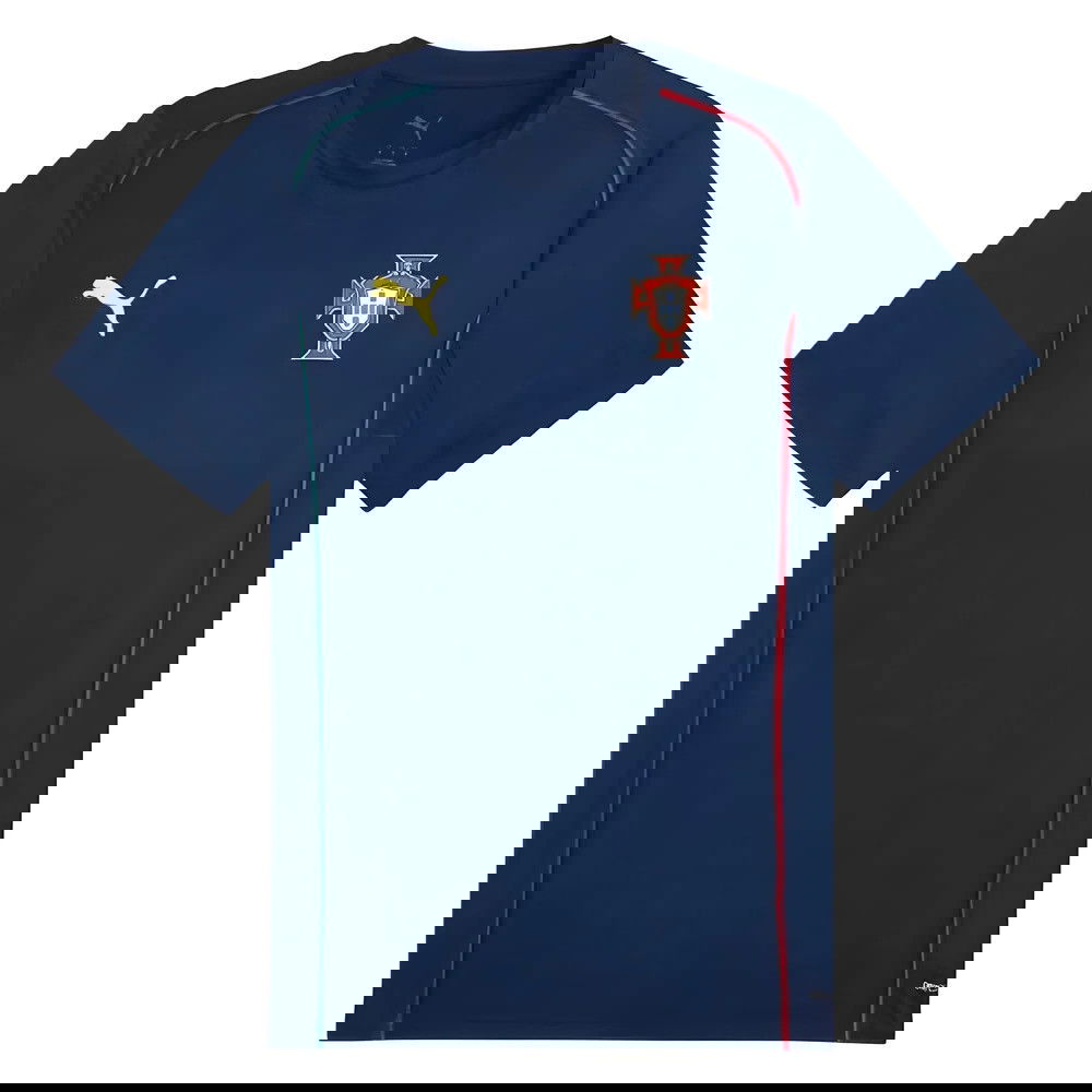 2025-2026 Portugal Casuals Tee (Persian Blue) 2025-2026 Portugal Casuals Tee (Persian Blue)