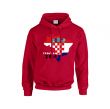Croatia 2014 Country Flag Hoody (red)